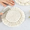 Geieold 5Piece Macrame Handmade Cotton Coasters Woven Coaster for, Boho