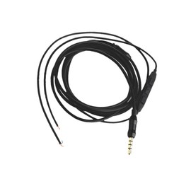KONTONTY 1Pc DIY Semi Finished Headphone Cable with Volume Control for Durable TPE Wire for Custom Audio Projects Low Noise Design for Enhanced Sound Quality