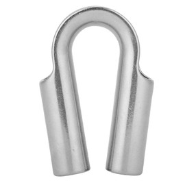 Alomejor Rope Thimble Stainless Steel Pipe Thimble for 6mm 7mm 8mm 10mm 12mm 15mm 18mm 20mm 22mm 24mm Rope, 1 piece.