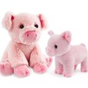 JUSTQUNSEEN Pig Stuffed Animal for Kids,2pcs Realistic Animal Plush Toy