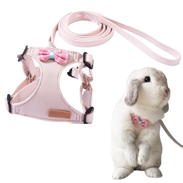 Rabbit Harness and Leash - Adjustable Bunny Harness Escape Proof
