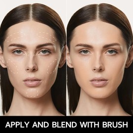 FV Natural Bronzer Powder, Long-Lasting and Waterproof, Glow Bronzing Powder, A Sun-Kissed Tan Make Up Effect, Talc-Free Light Bronzer, 8 g