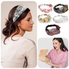 Framendino, 5 Pack Wide Lace Head Bands Embroidery Floral Elastic