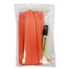 Large 1" x 8" Orange Plastic Plant Labels (Pack of