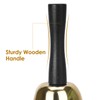MROCO Gold Hand Bell, Steel Call Bell for Wedding, Adults,