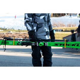 KlipSki Ski and Boots Carrier for Adults & Children (1 Pair) : Light, Easy to use, fit in Coat Pockets - 7 Colors Available