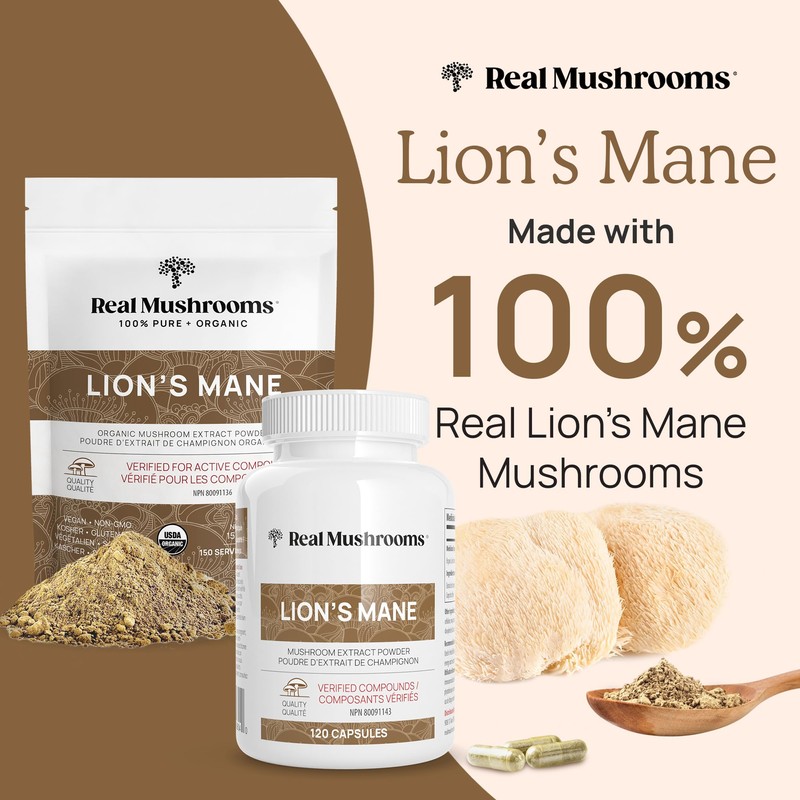Real Mushrooms Real Mushrooms Lions Mane Powder - Organic Mushroom