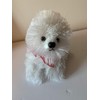 Weighted stuffed animal, white fluffy dogs with 2 or 3