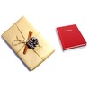 Christmas Card List & Birthdays Address Book Red Cover Indexed