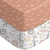 Yoofoss Baby Crib Sheets 2 Pack for Boys and Girls