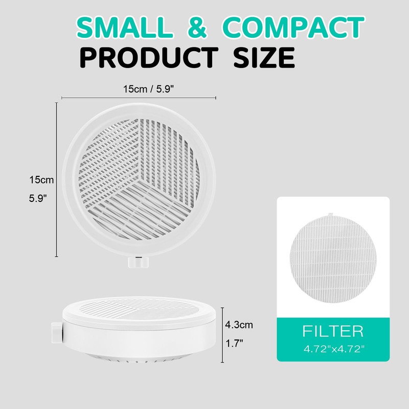 Mini Nail Dust Collector, Powerful Small Nail Vacuum Dust Extractor