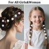 Flower Hair Clips For Grils Women, 40Pcs Mini Flower Claw