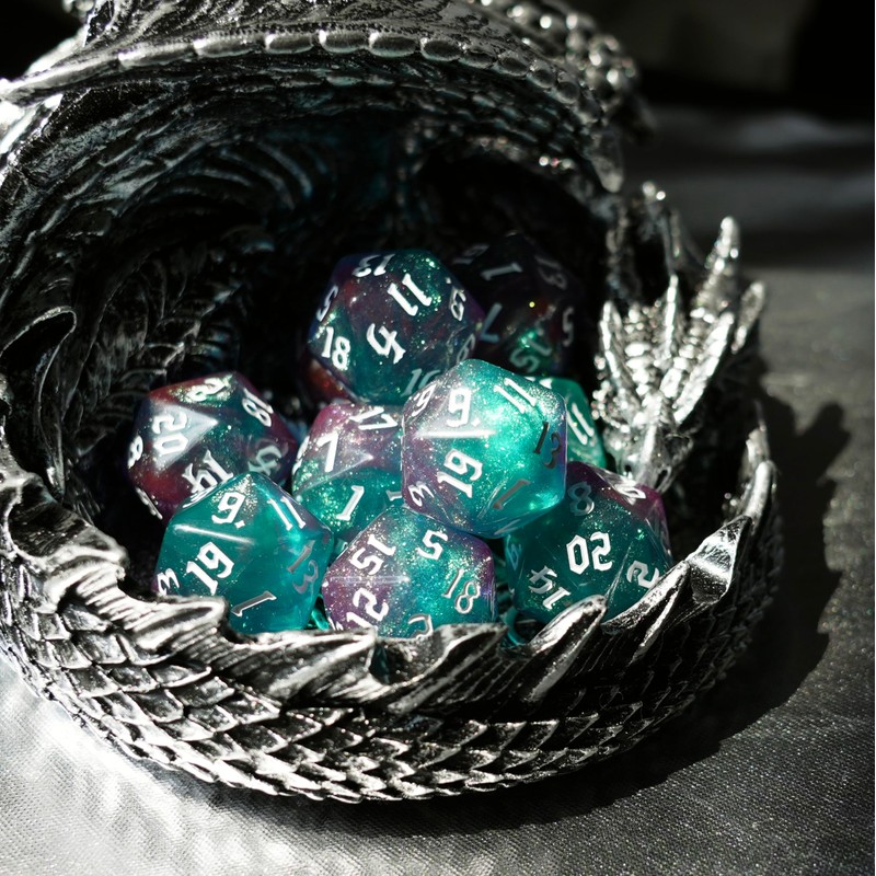 10PCs D20 Polyhedral Dice Set 22mm for DND RPG MTG