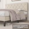 VECELO Queen Size Bed Frame with Button Tufted Headboard, Upholstered