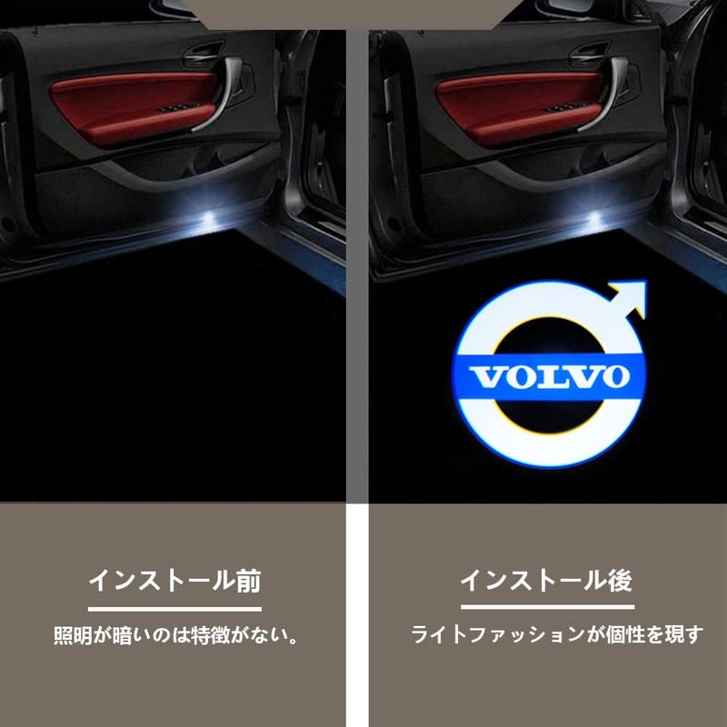 Volvo Car Curtain LED Courtesy Lamp Welcome Light Courtesi Light