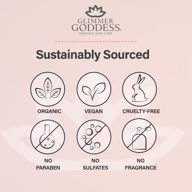 GLIMMER GODDESS Organic Whipped Body Butter Cream - with Shea