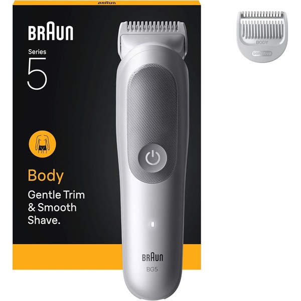 Braun Bodygroomer Series 5, +2 Zubehörteile, Trimmen und Rasieren für