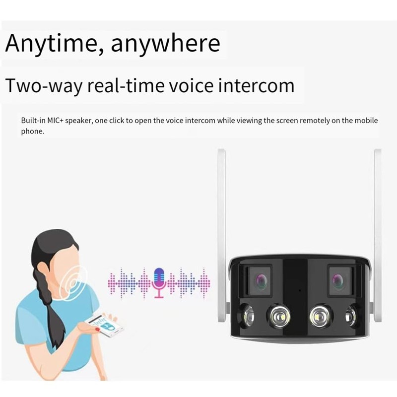 RETROGOO 4MP 2K Camera Wifi Surveillance Cameras with Color Night