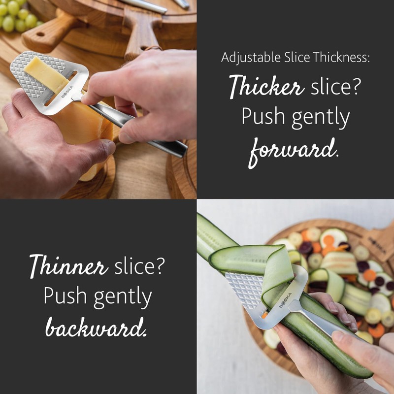 BOSKA Monaco+ Premium Cheese Slicer - Award Winning Cheese Cutter