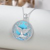 MISTBEE Dove Necklace Sterling Silver Turquoise Holy Spirit Necklace Peace