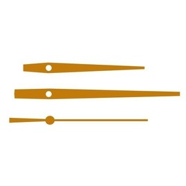 誠時 時計パーツ クロック飾り針 時計針 SH-28G ゴールド