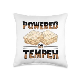 Tempeh Eater Food Lover Design For Veggie Fans Throw Pillow