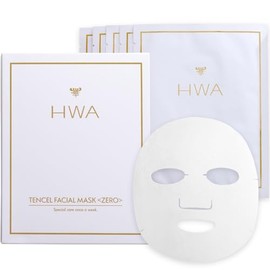 HWA Tencel Facial Mask ZERO Moisturizing Moisturizing Sheet Sensitive Skin Natural Skin Reward Mask (Pack of 5)