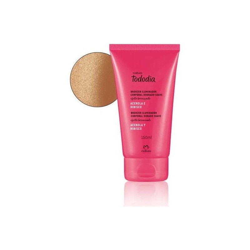 Bronzer Iluminador Corporal Dorado Suave Tododia Acerola y Hibisco