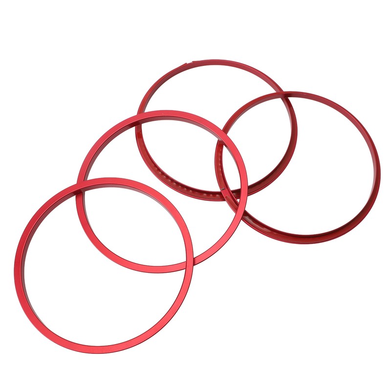 4pcs AC Vent Ring Outer Trim Aluminum Alloy Air Conditioning