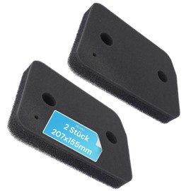 DL-pro 2 x Filter Suitable for Miele 9164761 Foam Filter Set 2-Ply 207 x 155 mm Base Filter on Heat Exchanger Condenser Dryer