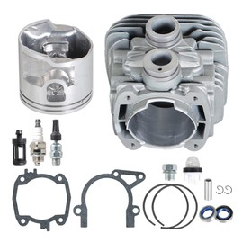 TINVHY TS420 42380201202 50MM Cylinder Piston Gaskets Kit Replacement for TS410 TS 410 420 Cut-Off Saw with Spark Plug Oil Seals