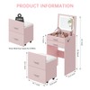 Airynee 3 in 1 Vanity Desk, Compact Vanity with 3