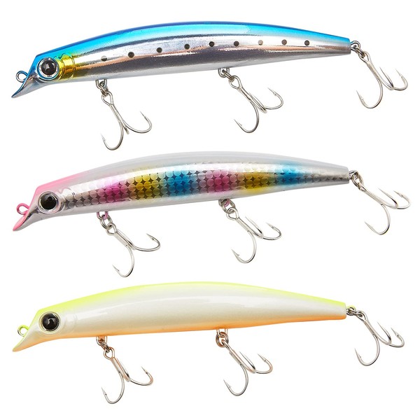 Aoarashi Lure ST-46 Floating Minnow Sea Bass Set, 4.7 inches