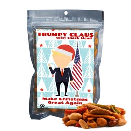 Trumpy Claus Gourmet Trail Mix Christmas Gag Gift Election Day Snacks Gift Basket Ideas for Republicans Political Stocking Stuffers Spicy Sriracha Trump Vance 2024