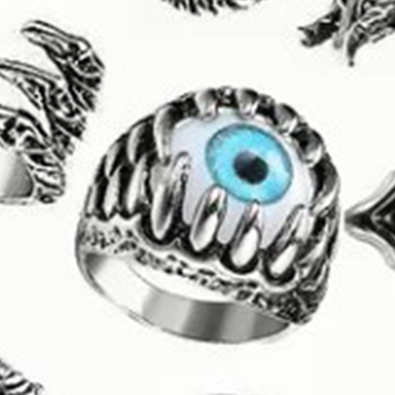 15pcs Rings Set Vintage Snake Skull Shaped Adjust Opening Alloy