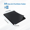 FRETONBA 30 Pocket Presentation Binder with Plastic Sleeves, Displays 60