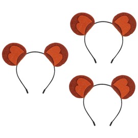FOMIYES 3pcs Animal Ear Headband for Women Monkey Ears Cosplay Accessory Prop for Parties and Dress Up Lightweight Hairband for Festivals and Photo Shoots