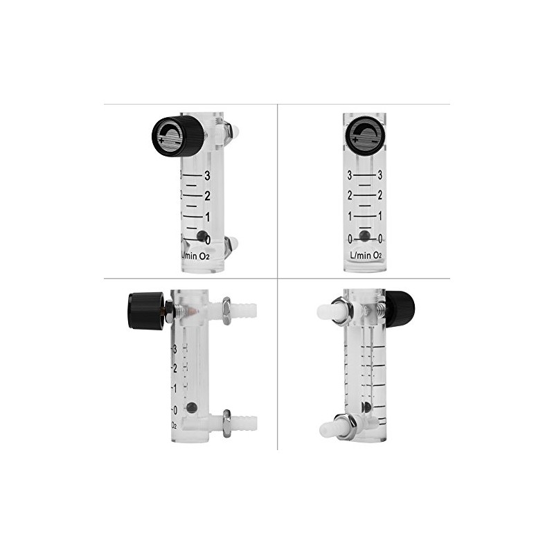 FTVOGUE Gas Flowmeter with Control Valve for Oxygen/Air/Gas 0-3LPM