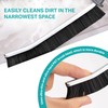 UNBLA Black Hard Bristle Crevice Cleaning Brush, 3 PCS Set