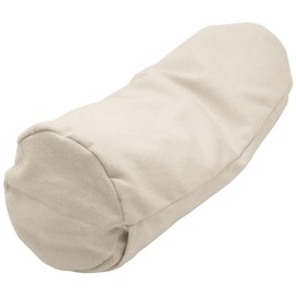 Neck Roll Pillowcase ( 6x16 ) - Enclosed Sleeve Style - Wheat Dreamz - Made in USA - Organic Flannel Natural