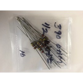 390 OHM 1/2 WATT CARBON COMPOSITION RESISTORS 10 PCS
