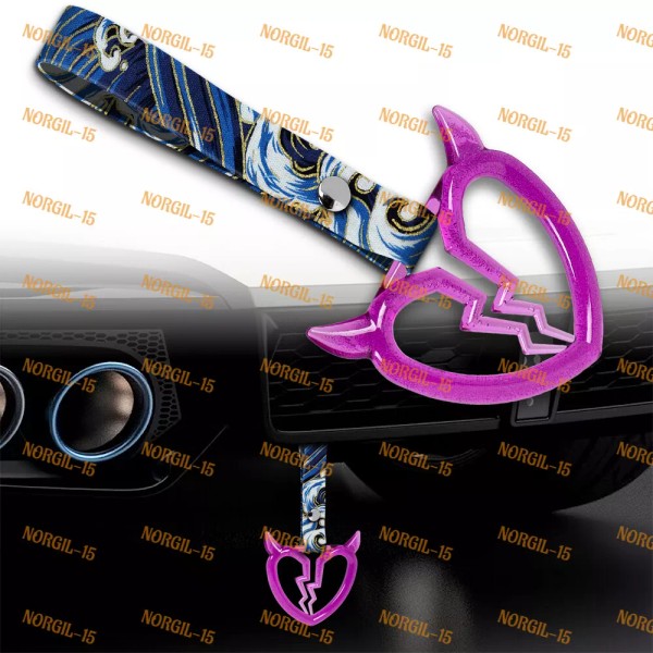 Unbranded Crystal Devil Broken Heart TSURIKAWA PP Ring Car Bus