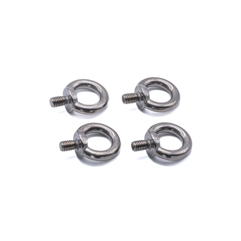 4pcs of M5 Eye bolt stainless steel 316 A4 marine