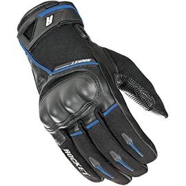 Joe Rocket Men's Super Moto Motorcycle Gloves (Black/Blue, X-Large)