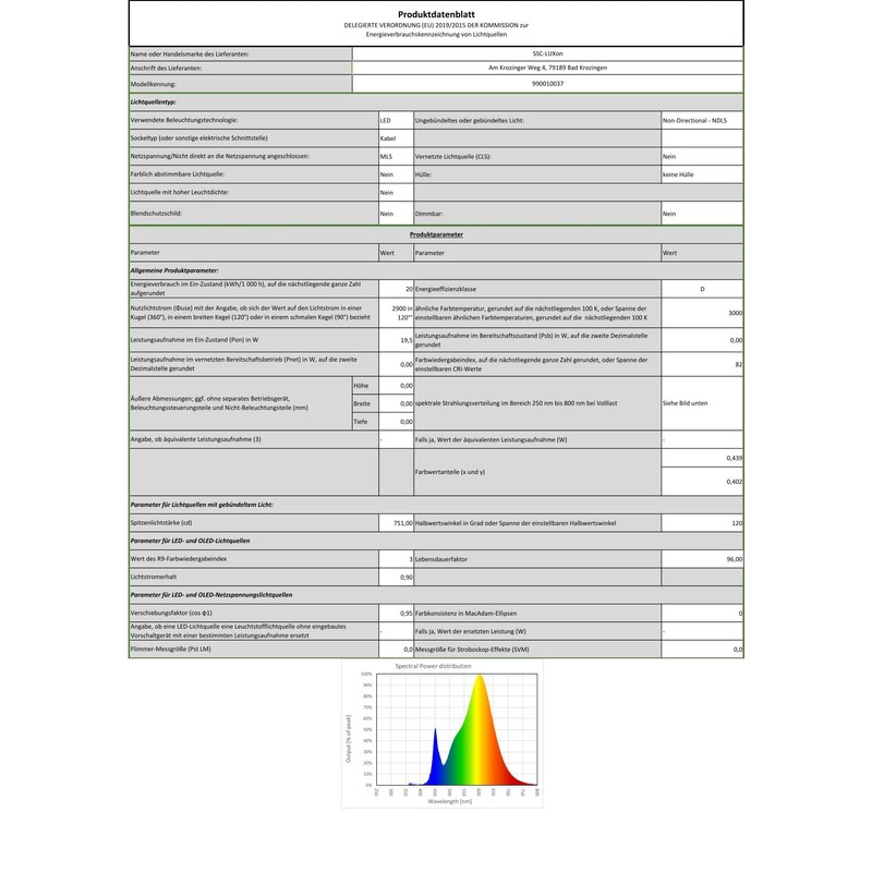 SSC-LUXon PIATO Ceiling Spotlight Large LED Ceiling Light White Flat