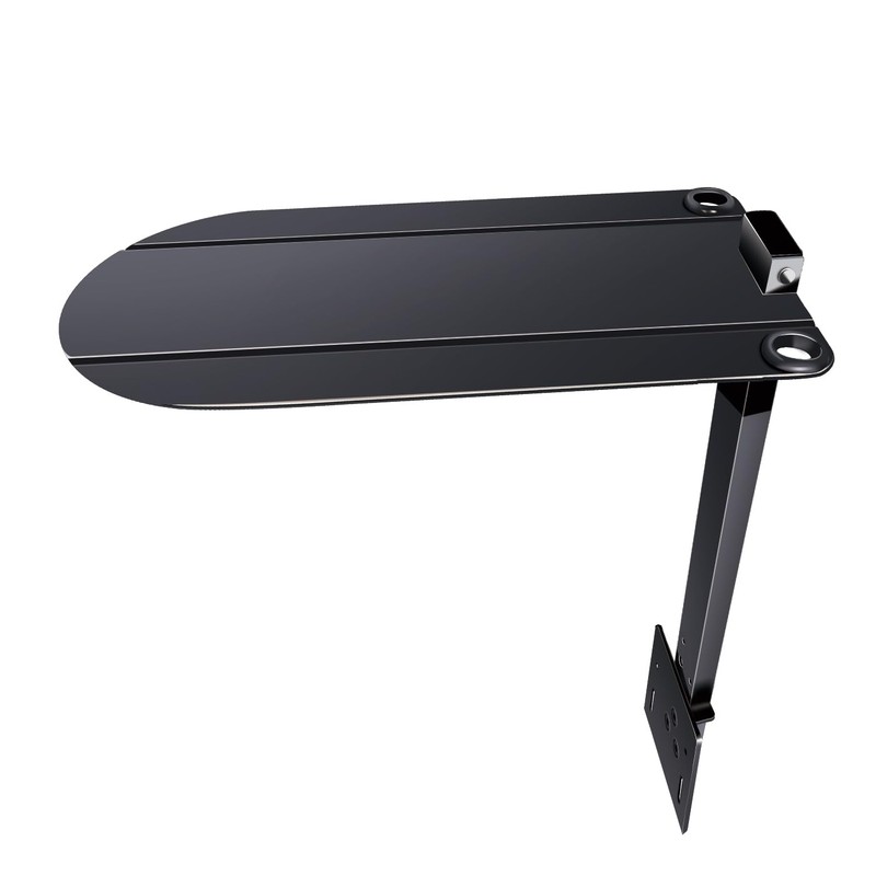 16.8" Metal Platform Bed Frame Folding Table,Bedside Clip-On Nightstand for