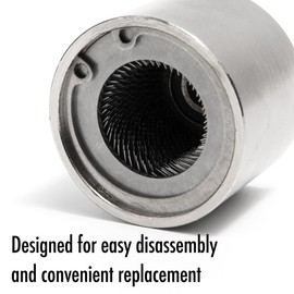 Vouyar 3/4" Full-Metal Copper Pipe Cleaner, Tube Cleaning Brush for Drill with Replaceable Brushes, for Professional Plumbers and Industrial Purposes