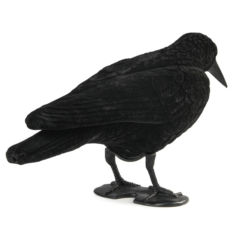 Volein Crow Decoy for Attracting Crows, 2-Pack Plastic Fake Crows