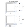 AirTech-UK Access Panel White Plastic Inspection Detachable Door Access Hatch