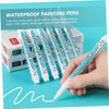 Operitacx 10pcs White Marker Pen White Paint Pen Paints Black